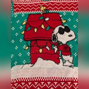Snoopy Peanuts Christmas Holiday Cheer Ugly Sweater Cool Joe 🎄 Medium Cute!!